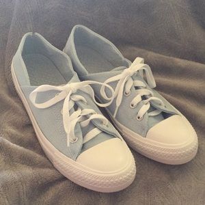 Powder Blue Converse Ox Sneakers